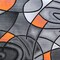 Flash Furniture Orange 5' x 7' Abstract Design Accent Area Rug ACD-RGTRZ860-57-OR-GG - alternate 4